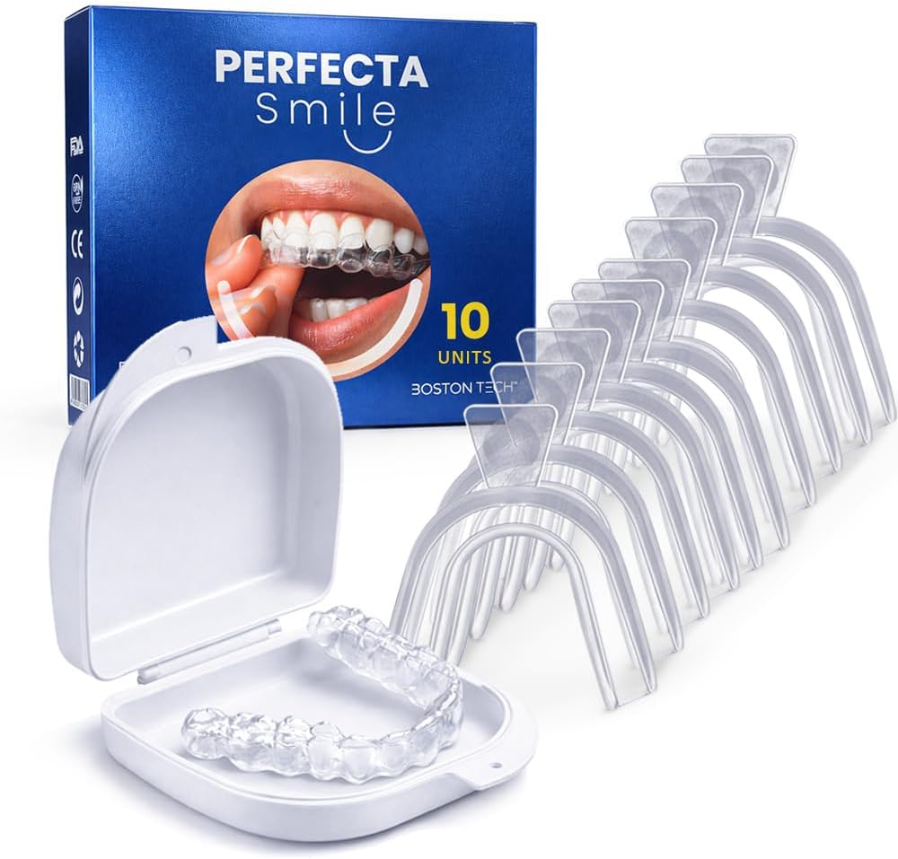 Perfecta Smile 10 Férulas Bruxismo Moldeables Protector Dental con Estuche.