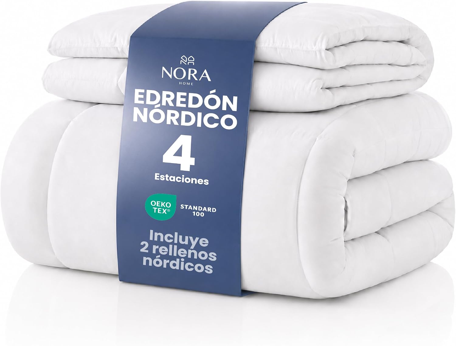 NORA HOME Relleno Nórdico 280x240, Cama 200, 4 Estaciones, 2 en 1