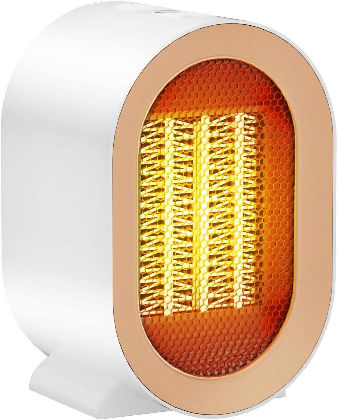 Calefactor Baño, Calefactor Bajo Consumo 1200w Calentador CeráMico Silencioso ProteccióN Antivuelco Y Contra Sobrecalentamiento Calefactor Electrico 2 Niveles De Calor (Blanco)