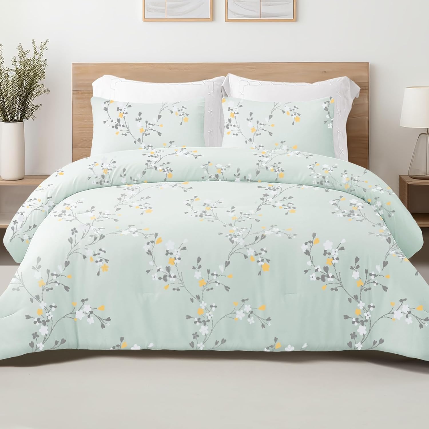 Exclusivo Mezcla Edredón Nórdico 200x200cm con 2 Fundas de Almohada