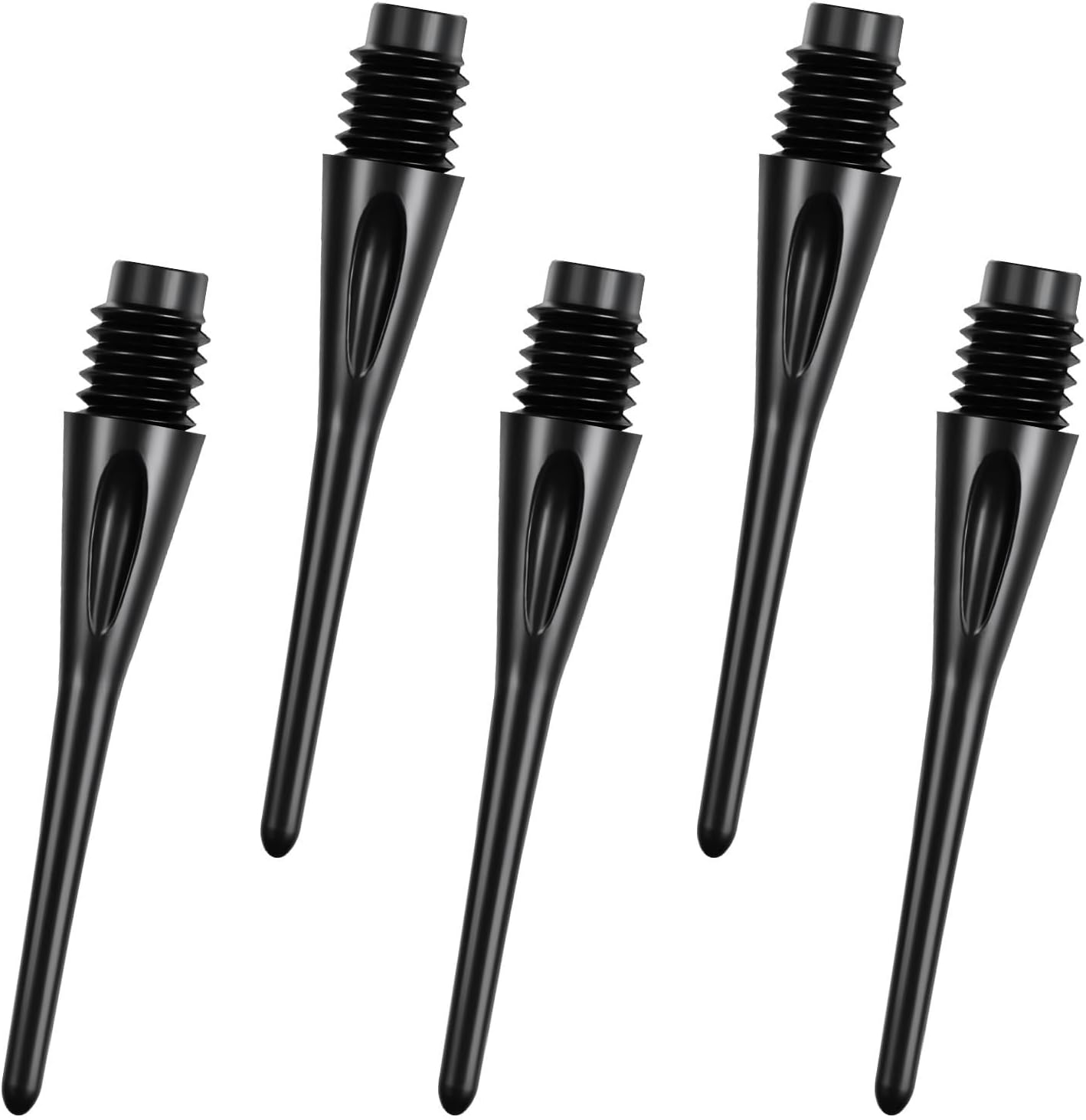 flintronic Dardos Punta de Plástico, Puntas Dardos Suaves 2BA, Dardos Profesionales Puntas Dardos de Plastico Negro, No Fácil de Romper Doblar, Punta de Dardo Suave para Puntas de Repuesto