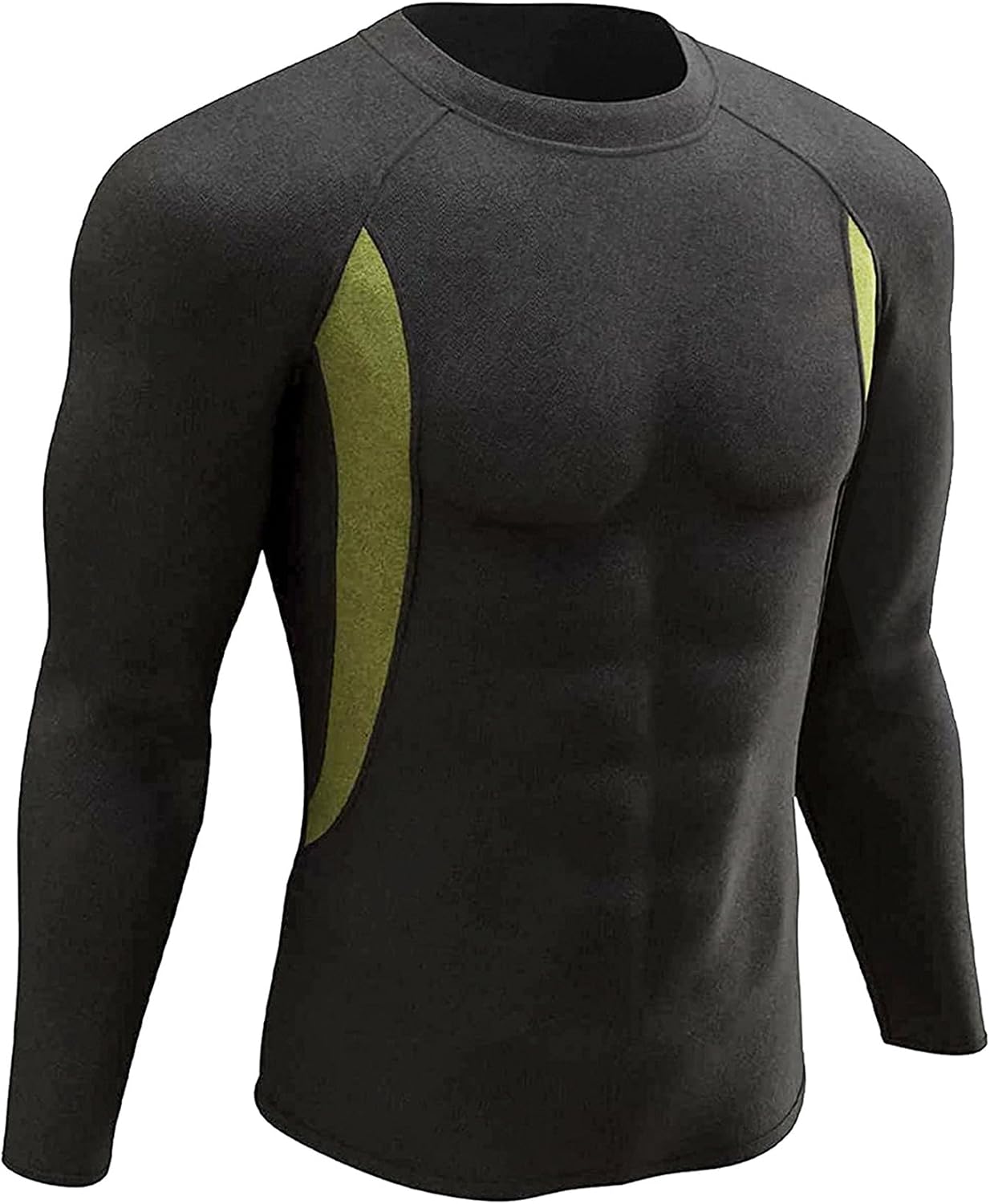 UNIQUEBELLA Parte superior- ropa interior térmica funcional para Hombres[Negro] [2XL]