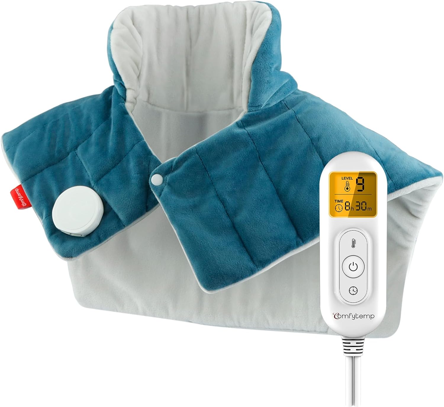 Comfytemp Almohadilla Térmica Ponderada para Espalda, Hombros y Cuello