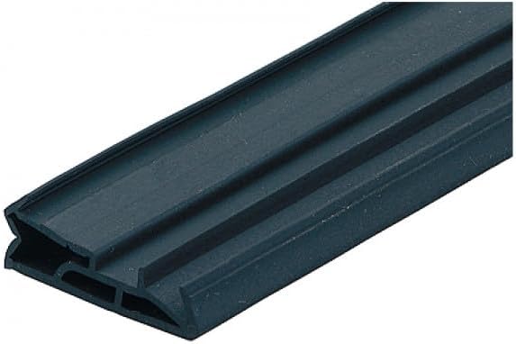 Gedotec Burlete de puerta de entrada para marcos de madera negro | Burlete de puerta de 6 m de TPE SV 112 | Cinta de sellado de puertas con ranura de 4-5 mm de ancho - ancho: 18 mm