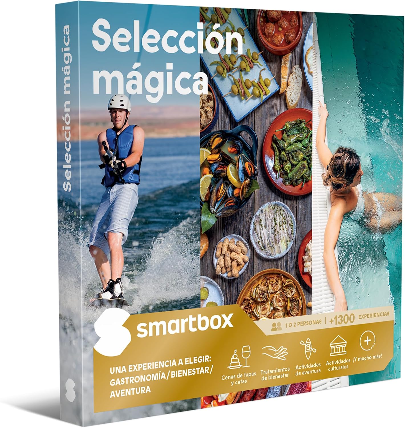 Smartbox Caja regalo Selección mágica , Idea de regalo , 1 actividad de gastronomía, bienestar o aventura para 1 o 2 personas