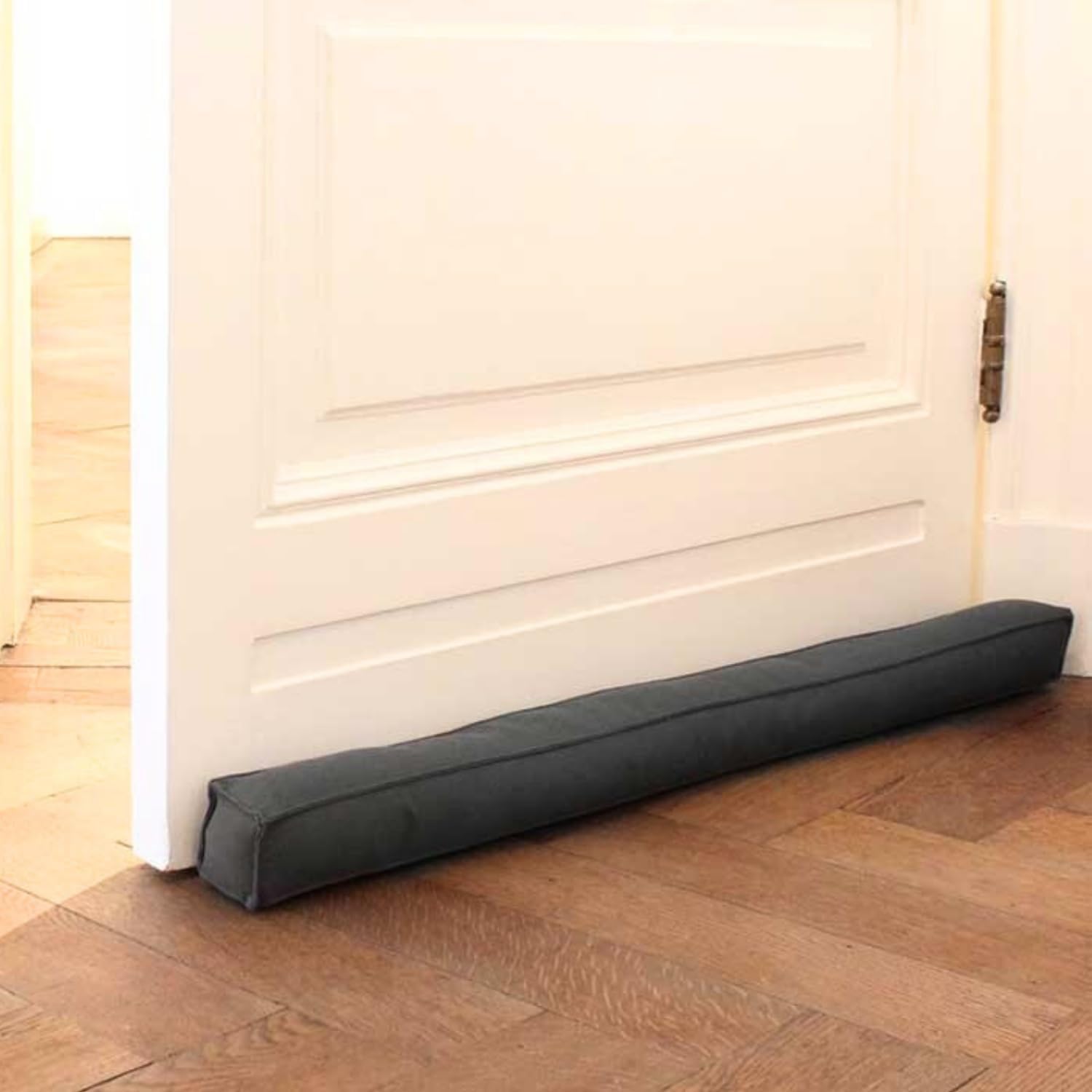 Rori Tope magnético contra Corrientes para Puertas 90 cm - Tope de Puerta para protección - Junta Inferior de Puerta Gris Clara - Tope contra Corrientes y Ruido - Tope Cuadrado