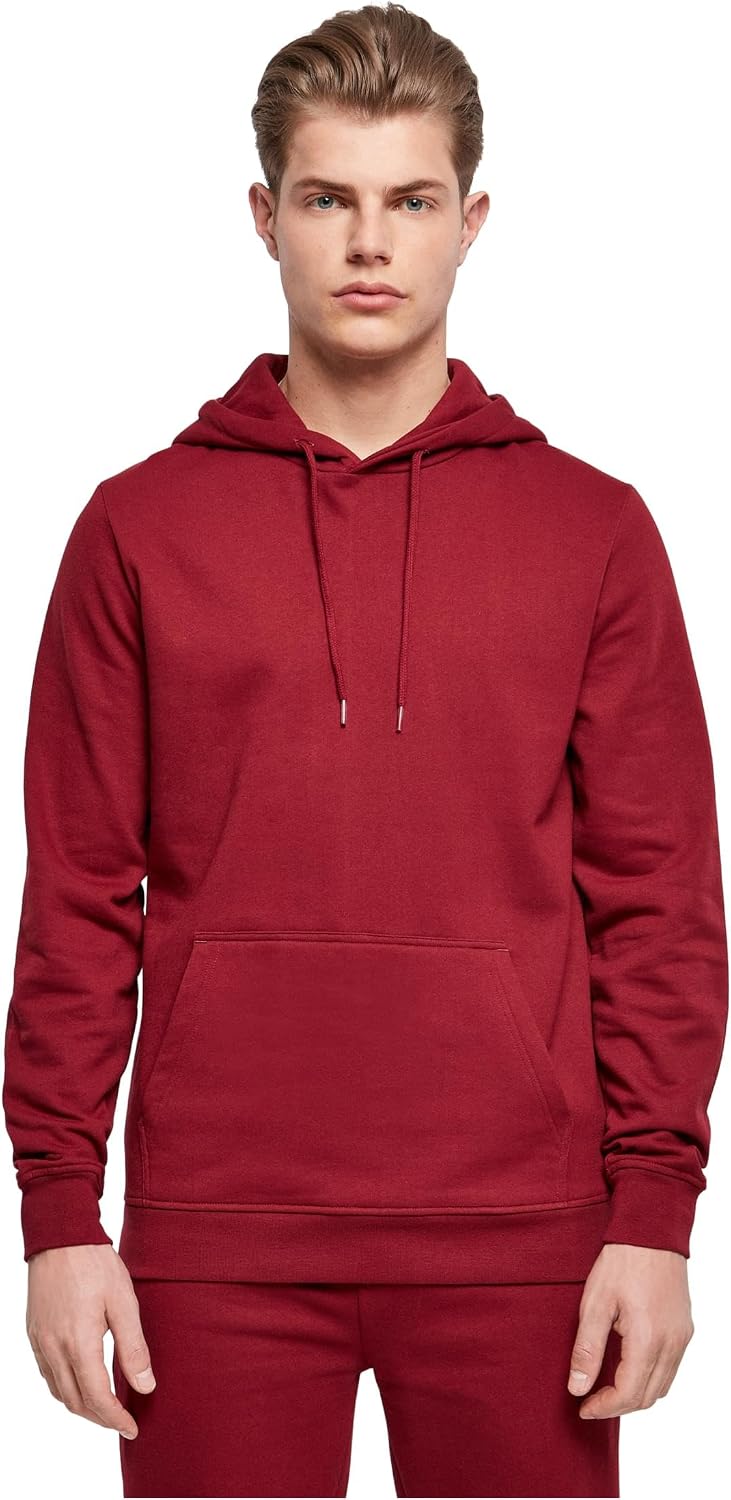 Build Your Brand Sudadera con Capucha para Hombre, Sudadera Básica, Bolsillo Canguro en la Parte Delantera, Capucha con Cordón, Tallas: XS - 7XL