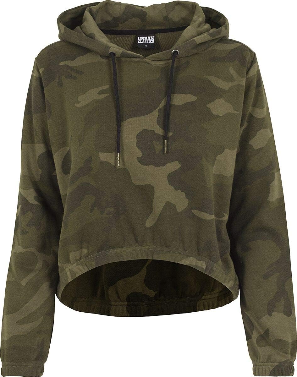 Urban Classics Ladies Camo Cropped Hoody - Sudadera con capucha Mujer