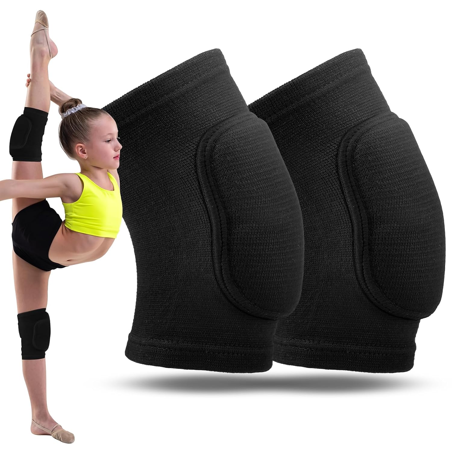 1 Par Rodilleras Gimnasia Ritmica, Circunferencia del Muslo 25-32 cm