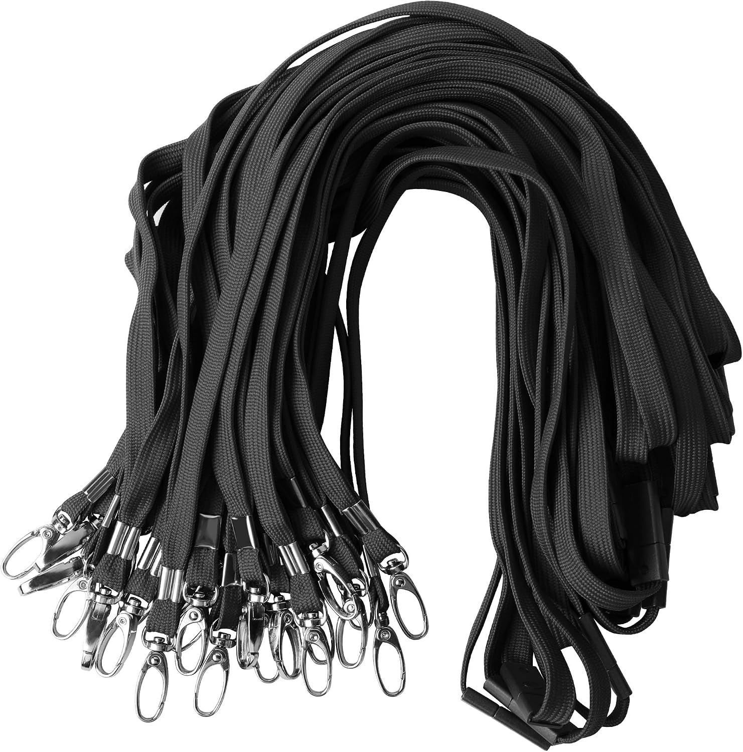 Gimars 50 Cordones Nylon 45x1cm Clip 360° y Liberación Rápida Verde Durable
