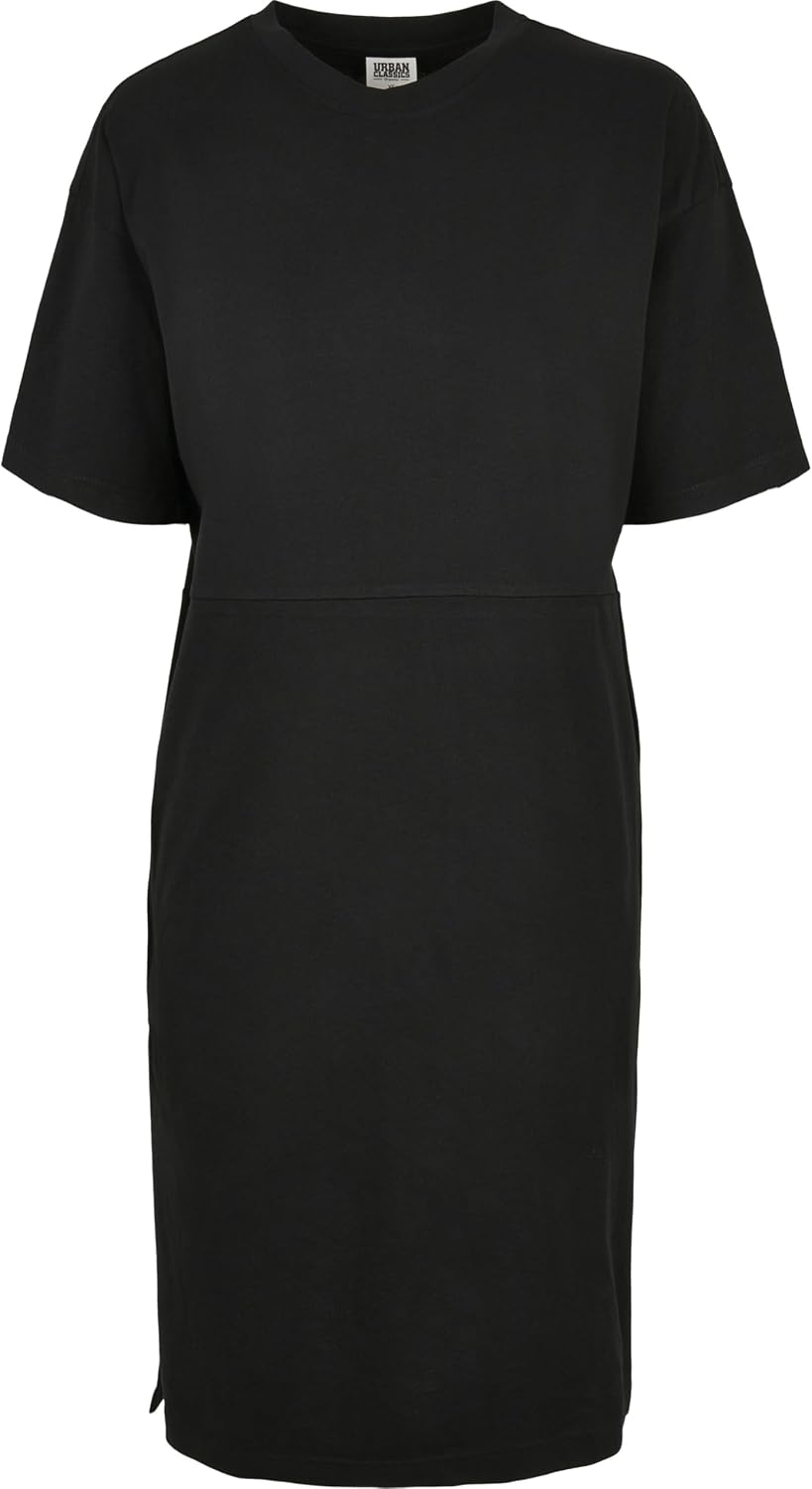 URBAN CLASSICS Vestido de mujer de manga corta oversize 100% algodón orgánico, vestido de verano, vestido casual disponible en varios colores y tallas XS - 5XL