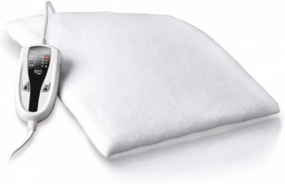 Ufesa Flexy Heat N2 Almohadilla Térmica Eléctrica, Manta Eléctrica Lumbar, Esterilla Eléctrica, 100W, 4 Niveles de Temperatura, Temporizador, Apagado Automático, Funda Textil Azul, 46x34cm