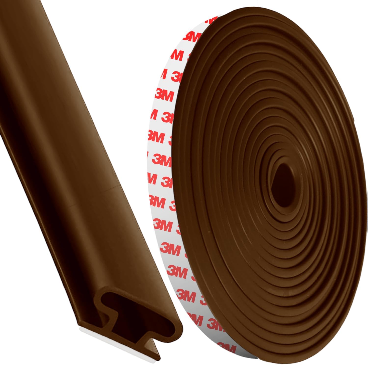 Dpm Tapes - Burlete Adhesivo Anticorrientes Perfil D para Puertas y Ventanas, Huecos de 2,5 a 6 mm, Blanco, 10 x 6 mm, 6 m
