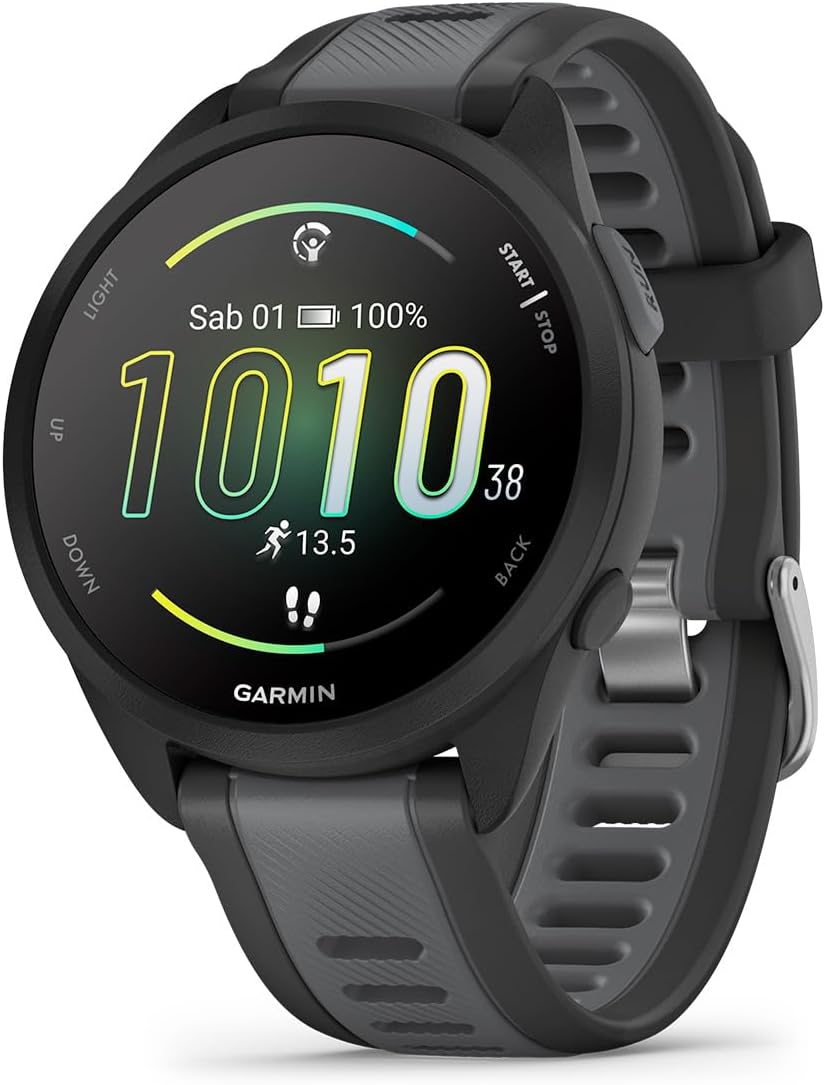 Garmin Forerunner 165, Reloj Inteligente para Correr con GPS, Negro