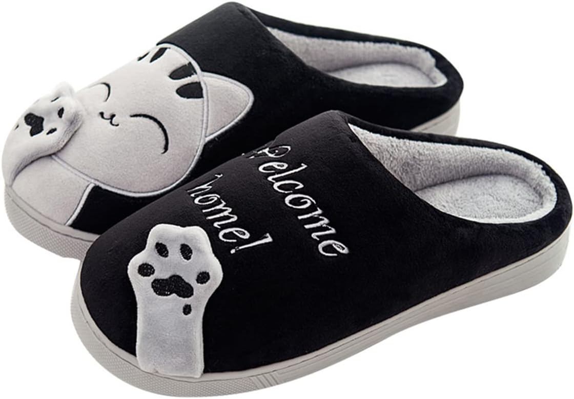 Zapatillas Casa Hombre Mujer Invierno Pantuflas Calido Zapatillas de Casa Peluche Zapatillas de Estar por Casa