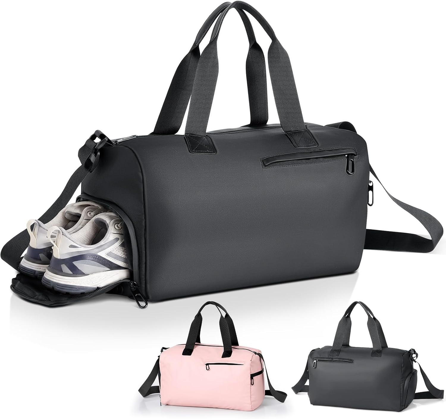 Romon Bolsa de Deporte, Bolsa Gimnasio para Hombre Mujer Grande Bolsa de Viaje con Zapatos y Compartimentos Húmedos Fin de Semana Travel Duffle Bag, Macuto Viaje Bolsos Deportivos Fitness Gym