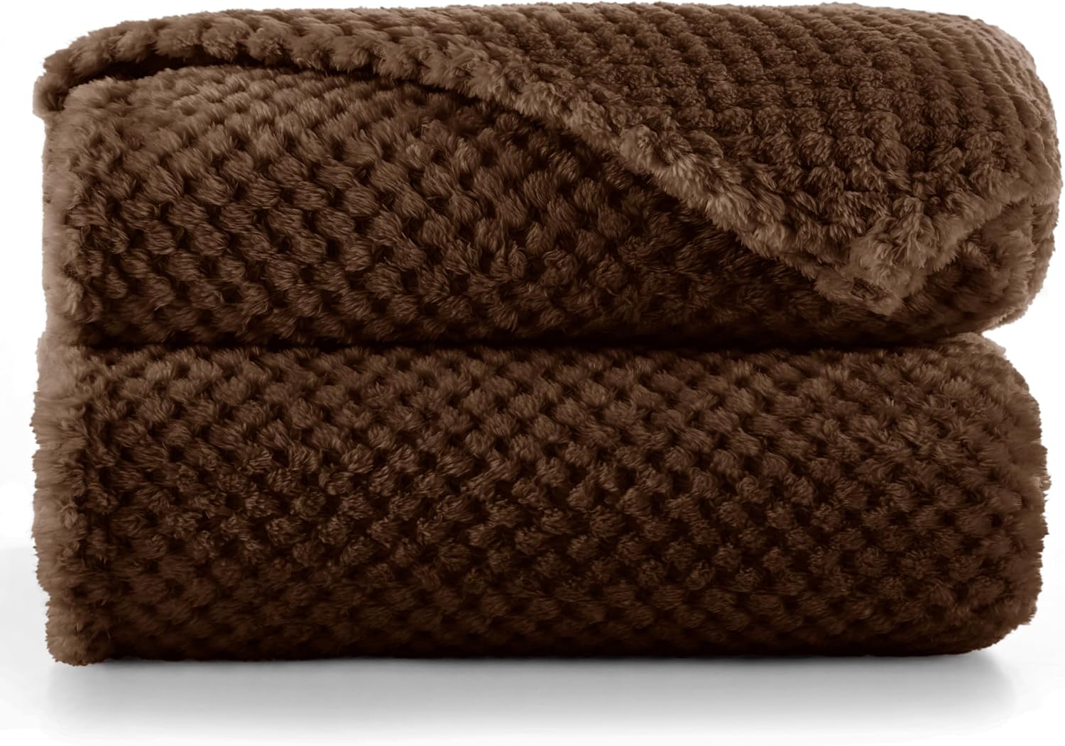 RESTILO Manta mullida 70 x 150 cm - Manta de Microfibra, Manta de Interior, Colcha, Polar, Suave, mullida, acogedora, Estilo escandinavo, Beige, Henry