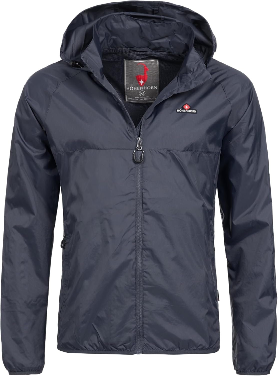 Höhenhorn Rigi Chubasquero con capucha para hombre, chaqueta de ocio para exterior