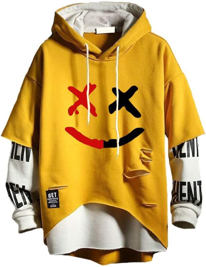 Hola MrLin Techwear Masculino Hip Hop Sudadera Streetwear Japonés Patchwork Sudadera Urbana