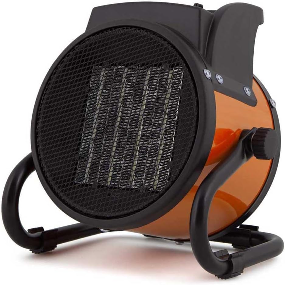 Orbegozo FHR 2040, Calefactor Eléctrico Cerámico Profesional, 2000 W, 2 Potencias de Calor, Control Ajustable Temperatura, Protección contra Sobrecalentamiento, Posición Ventilador, Color Rojo