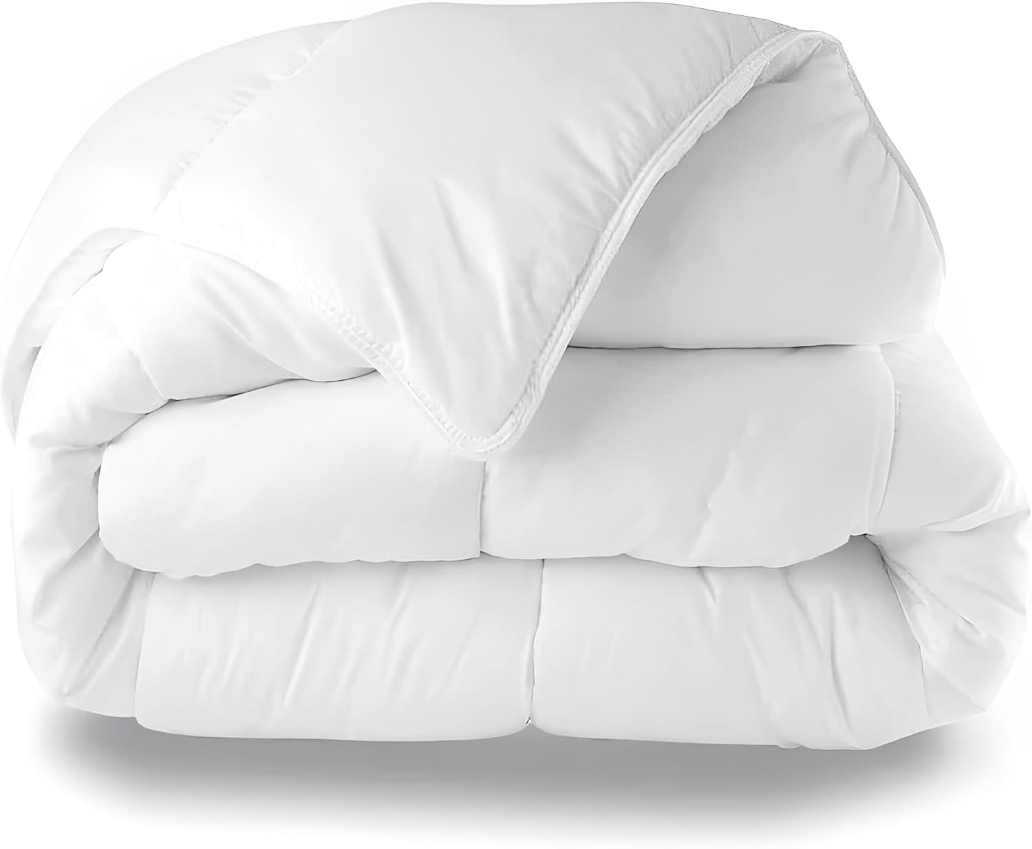 MORE FREE Relleno Nórdico de Fibra Hueca, 400gr/m²,Color Blanco,Dermoprotector,Transpirable,Suave y antiácaros, Reversible Varias Medidas (Cama 80/90-150 x 220 cm)