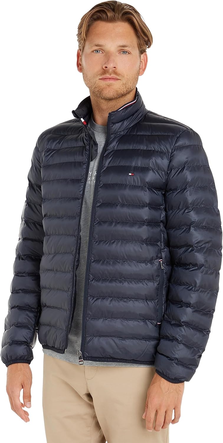 Tommy Hilfiger Hombre Cazadora Packable Recycled Jacket Cazadora de entretiempo