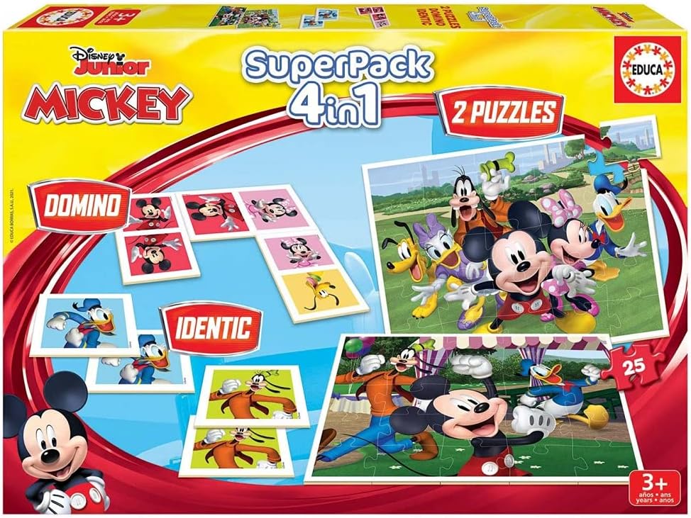 Educa - Spidey Superpack 4 en 1, Puzzle Niños 3 Años, Regalo Niño 3 Años