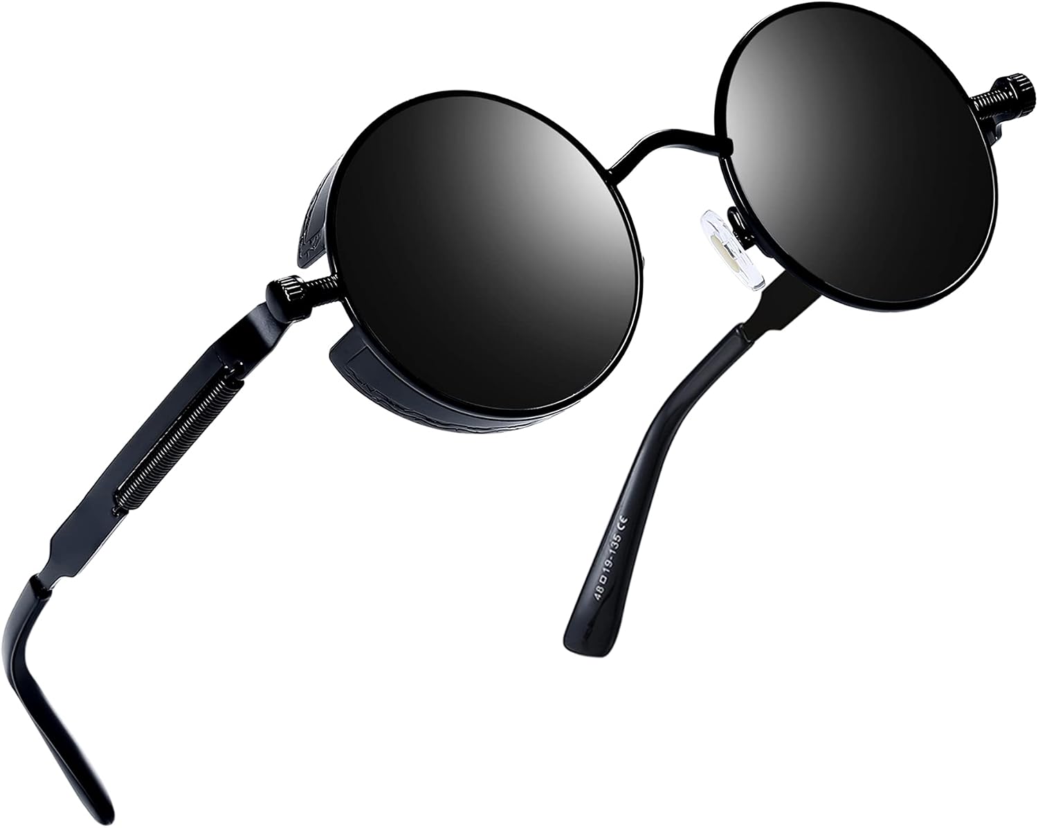 Joopin Steampunk Gafas de Sol Redondas Estilo Hippie Vintage