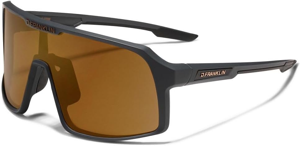D.Franklin Gafas de sol deportivas - Resistentes y Ligeras - Ideal para actividades al aire libre - Modelo wind - Rectangular - Para Hombre y Mujer - Sunglasses
