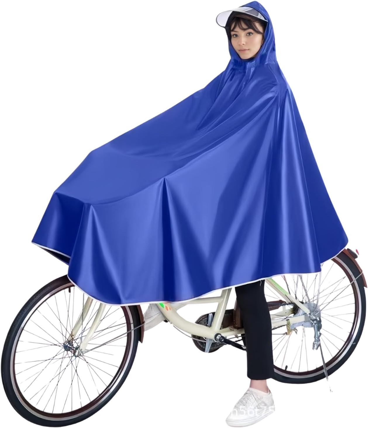 Poncho de Lluvia Impermeable Chubasquero con Capucha Chubasquer para Bicicleta Poncho para Bicicletas de Montaña Bicicletas Eléctricas