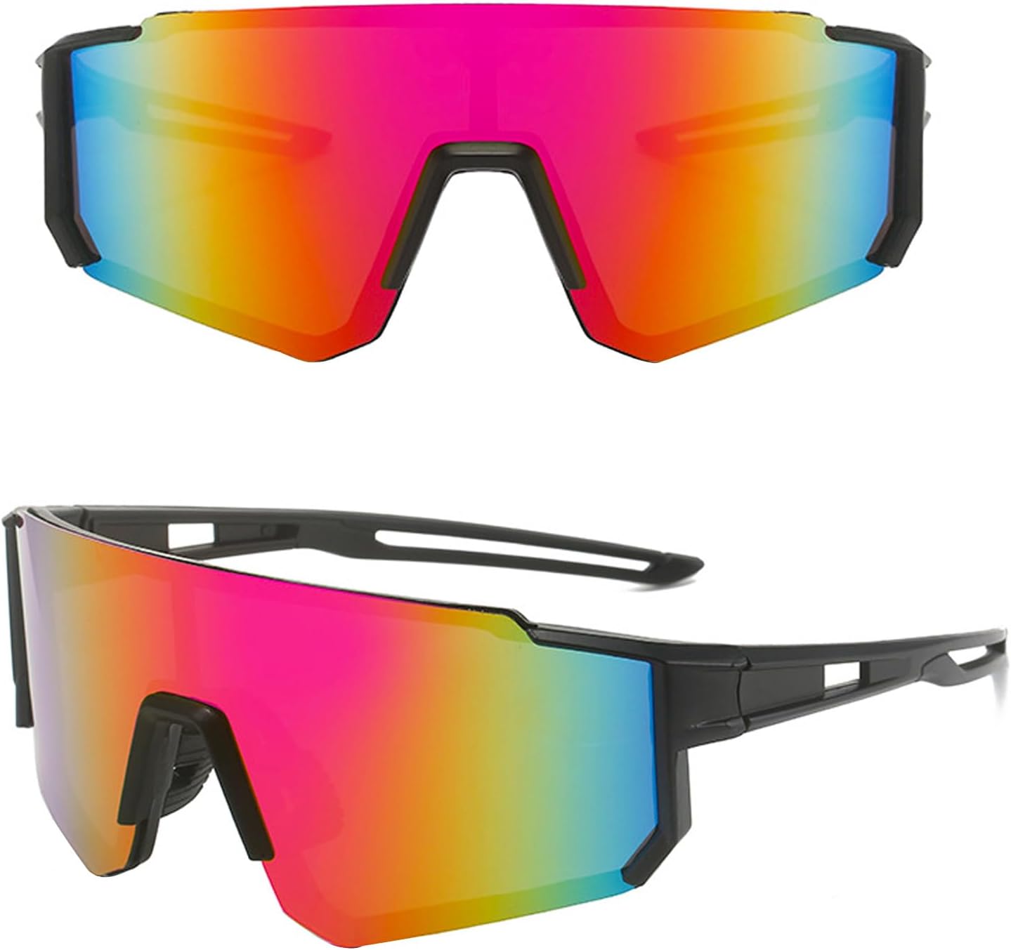 Gafas de Sol Deportivas para Hombre y Mujer, Gafas de Sol polarizadas Gafas de Sol con UV400 para Actividades al Aire libre Carreras Ciclismo Esquí
