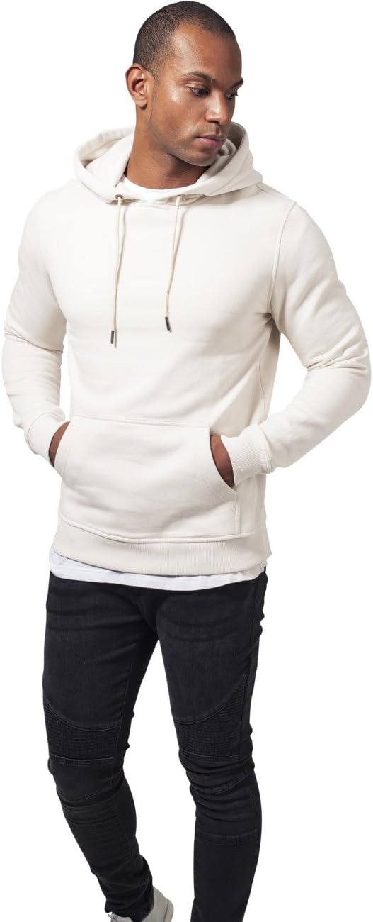 Urban Classics Sudadera básica Hombre Sudadera con Capucha Negro Regular