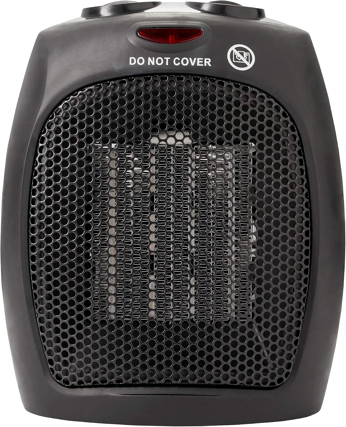 briebe Calefactor Cerámico con Termostato para Bajo Consumo PTC, Eléctrico, 2 Niveles Potencia 750 / 1500W, Aire Caliente/Frío, Seguridad contra Sobrecalentamiento, Portátil, Negro