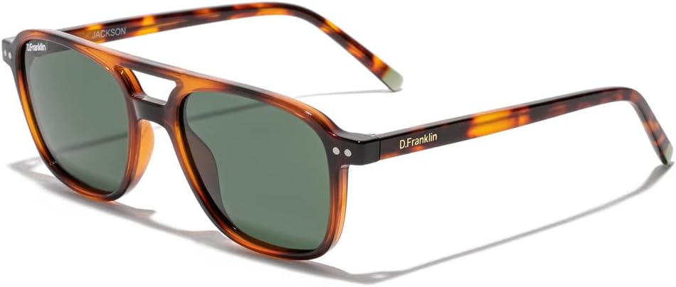 D.Franklin Gafas de sol unisex con cristales de protección UV - Modelo Jackson/Hudson - Cuadrado - Para Hombre y Mujer - Sunglasses