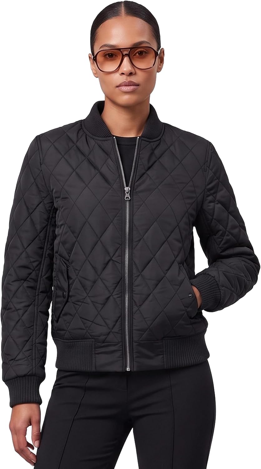 Urban Classics Ladies Diamond Quilt Nylon Jacket, Chaqueta para Mujer