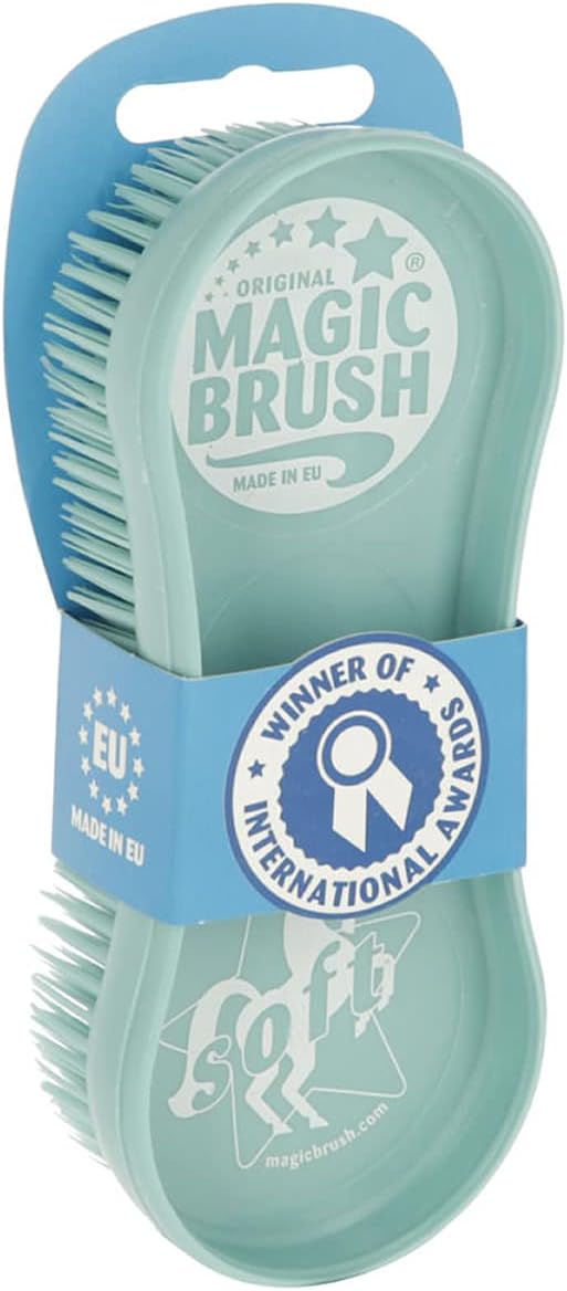 Kerbl Cepillo mágico suave de cuidado y comodidad, 300 g, color turquesa