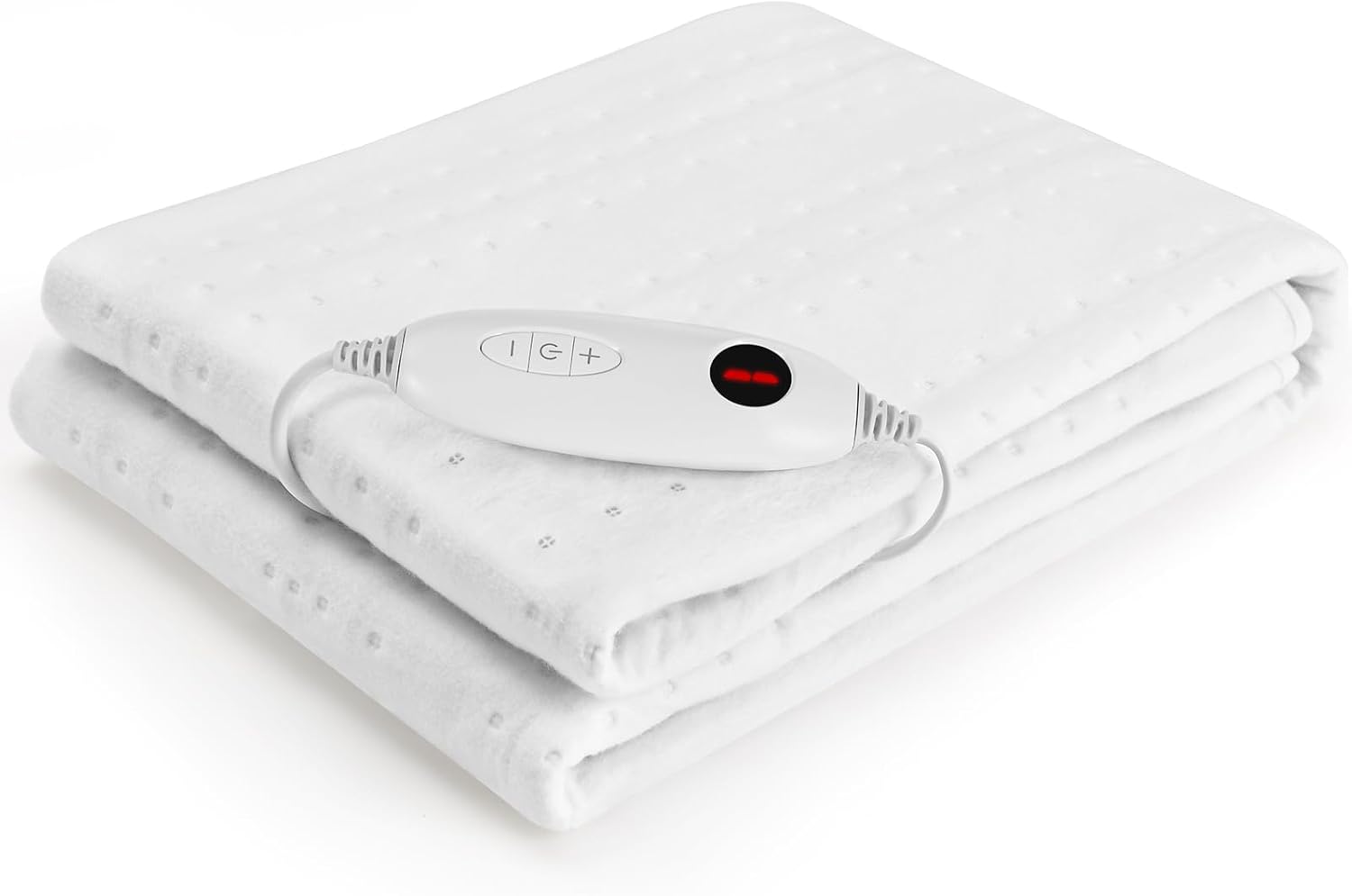 TLGREEN Calentador de cama de matrimonio 100 W, 187 x 139 cm, calentador eléctrico calentado, lavable en lavadora, con 6 temperaturas, apagado automático, manta térmica, mantas de cama eléctricas