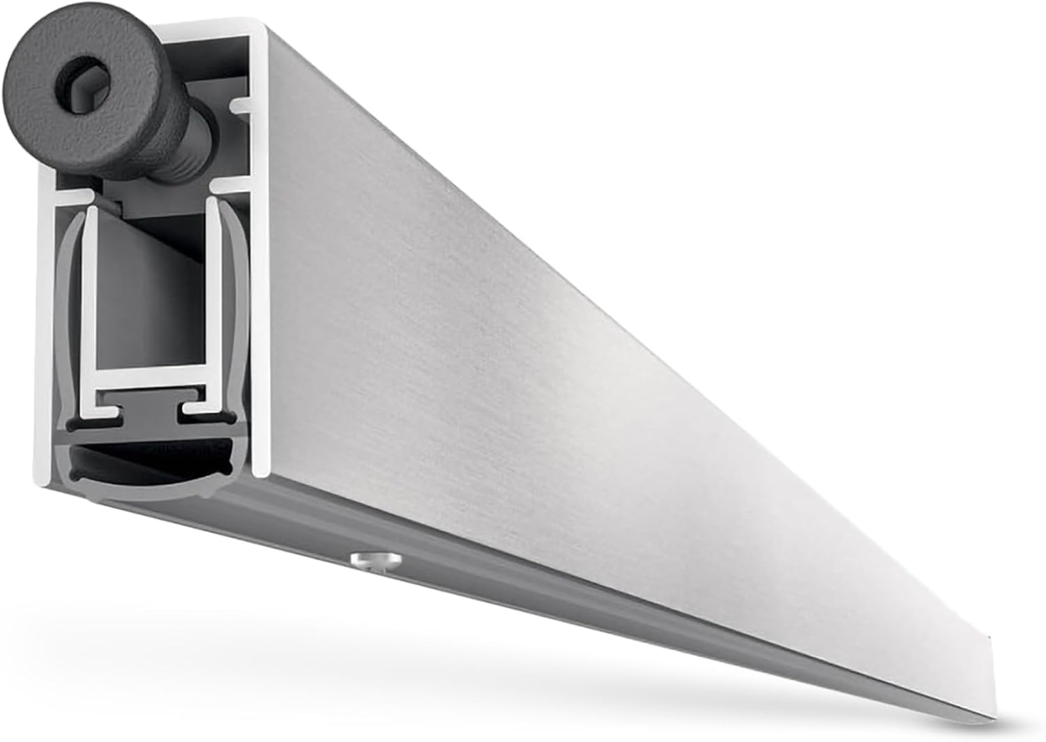 Gedotec ACCOUSTIC PLUS unirse Junta de suelo bajable | 1 pieza | Junta de puerta inferior automática 15 x 28 mm | Longitud 830 mm – Se puede acortar