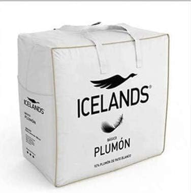 ICELANDS Relleno NÓRDICO BÁSICO 92% PLUMÓN 275 GRS/M2 Cama 90 (150X220)
