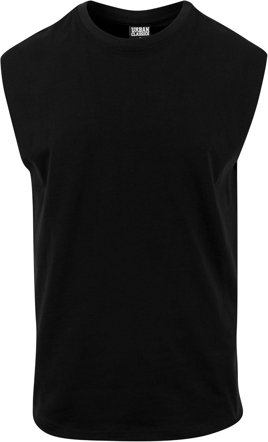 Urban Classics Open Edge Sleeveless tee Hombre Camiseta Negro Regular