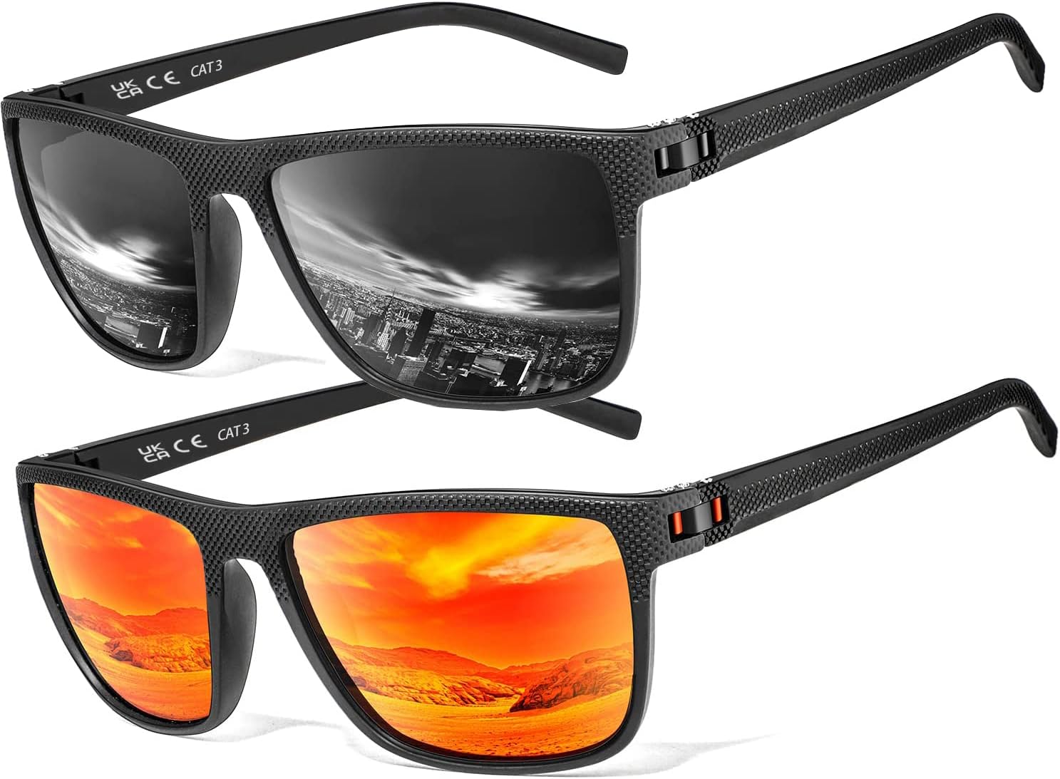 Gafas de sol polarizadas para hombres y mujeres; marcos vintage/clásicos/elegantes; objetivos de alta definición; Golf/Conducción/Pesca/Deportes al aire libre/Gafas de sol de moda