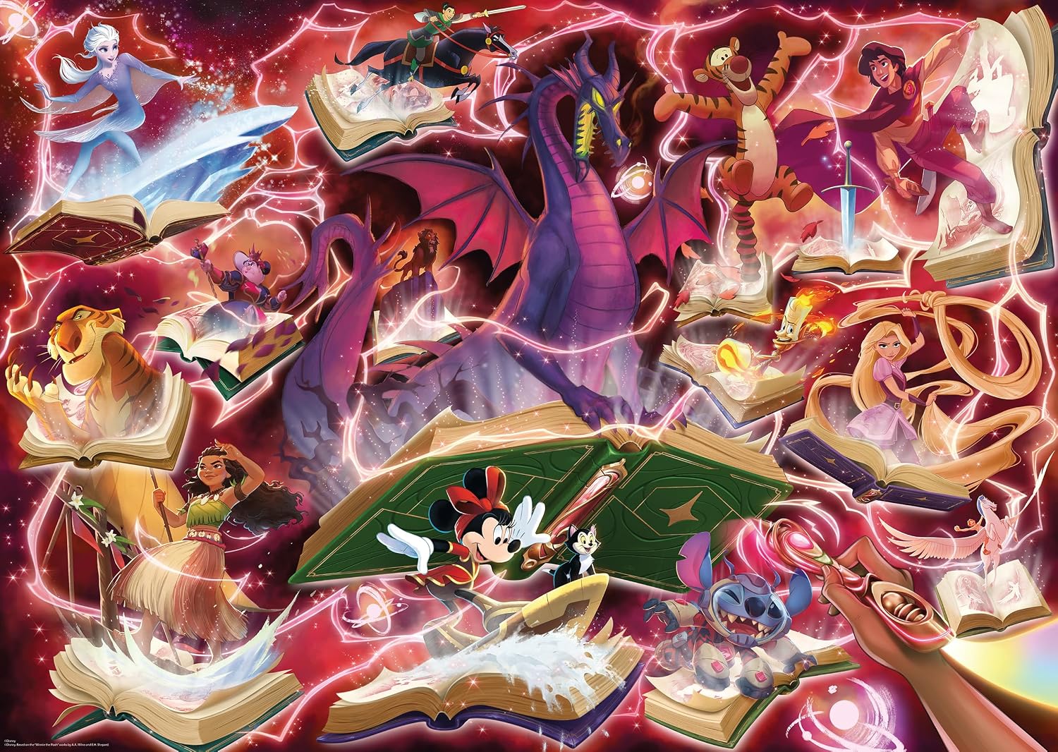 Ravensburger - Puzzle 1000 Piezas Lorcana | Puzzle Adultos 70x50cm | Puzles 1000 Adultos | Rompecabezas Niños +14 Años | Puzzles 1000 Piezas De Lorcana