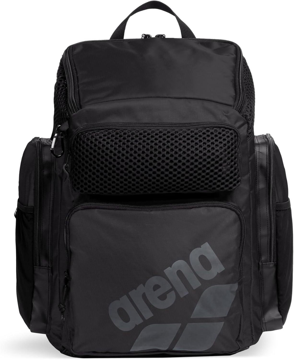 Arena One Go 45L Mochila para Natación, Piscina, Viaje, Deporte y Tiempo Libre, Tejido Repelente al Agua con Tirantes Acolchados, Bolsillo para Ordenador y Correa Trolley, 45 litros, 50x40x25cm