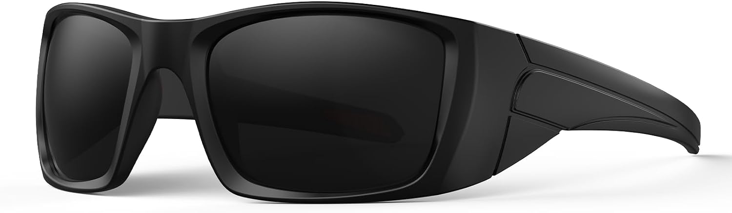 Bloomoak Gafas de sol CAT 4 súper oscuras | UV 400 | para fotofobia y sensibilidad a la luz | Estilo deportivo envolvente para hombre y mujer