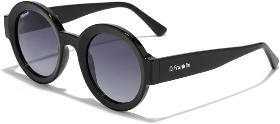 D.Franklin Gafas de sol unisex con cristales de protección UV - Modelo 913 - Redondo - Para Hombre y Mujer - Sunglasses