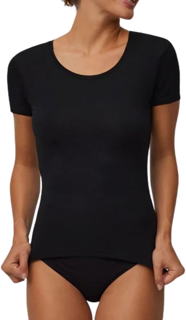 YSABEL MORA Camiseta Interior Manga Corta de Algodón Mujer