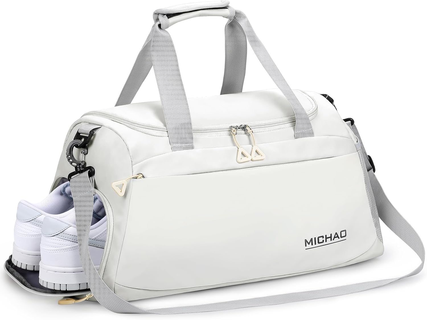 35L Bolsa de Deporte, Bolsa Deporte Mujer Masculino Grande, Blanco