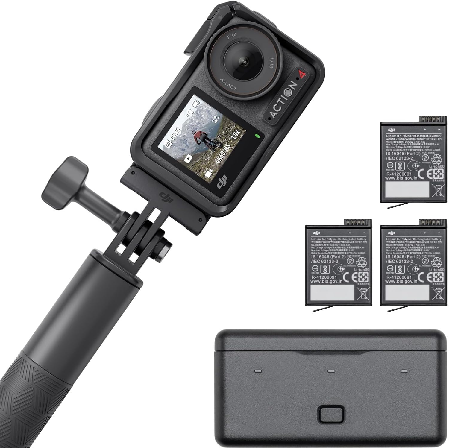 DJI Pack Estándar Osmo Action 4, cámara de acción 4K/120 fps