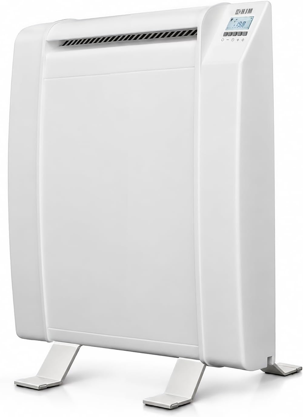 HJM AMC1500 Emisor térmico cerámico Bajo Consumo | Programable | Pantalla LCD | 1500 W | Blanco, 230 V