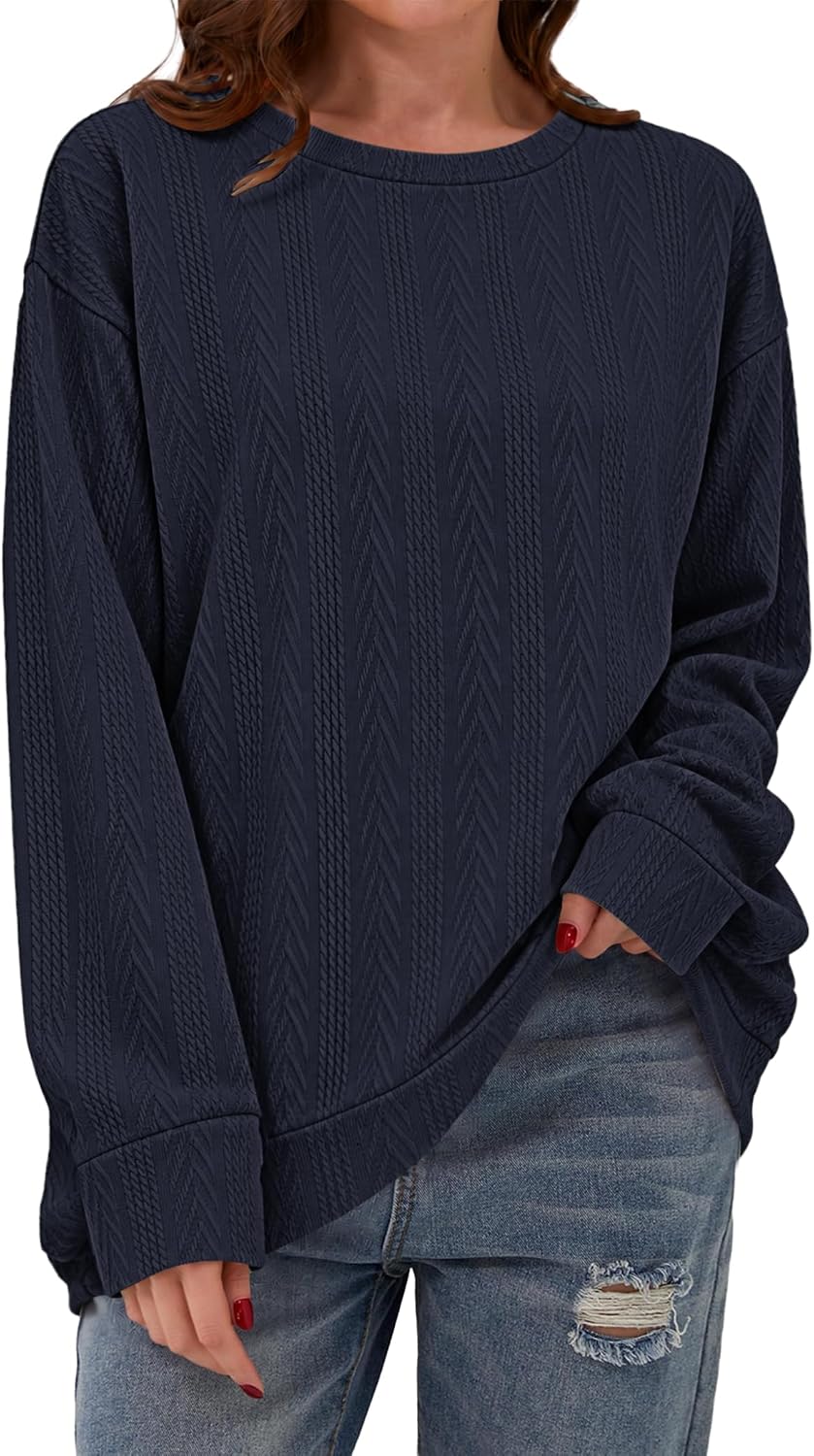 AUSELILY Jersey Finos Mujer Otoño Invierno Elegante Manga Larga Sueter